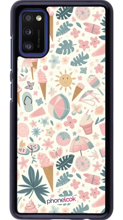 Coque Samsung Galaxy A41 - Summer Pink Pattern