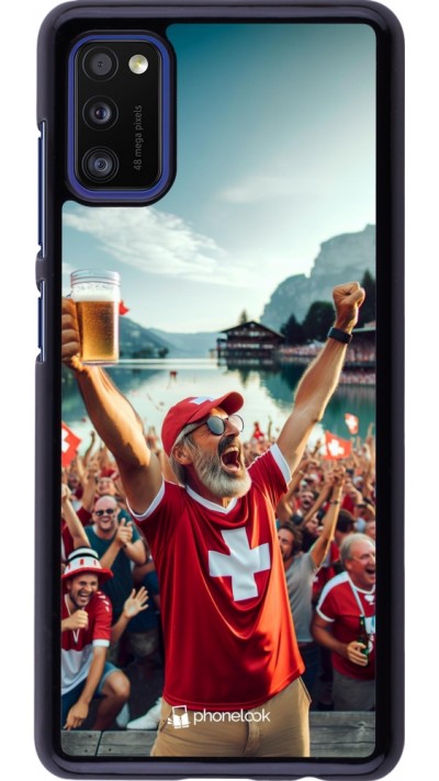Samsung Galaxy A41 Case Hülle - Schweizer Sieg Fanzone Euro 2024