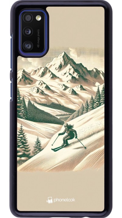 Coque Samsung Galaxy A41 - Vintage Ski Mountain