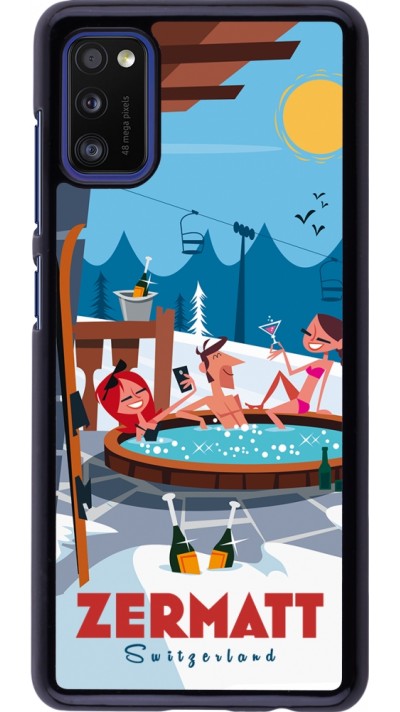 Samsung Galaxy A41 Case Hülle - Zermatt Mountain Jacuzzi