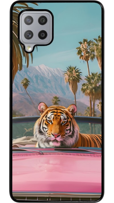 Samsung Galaxy A42 5G Case Hülle - Tiger Auto rosa