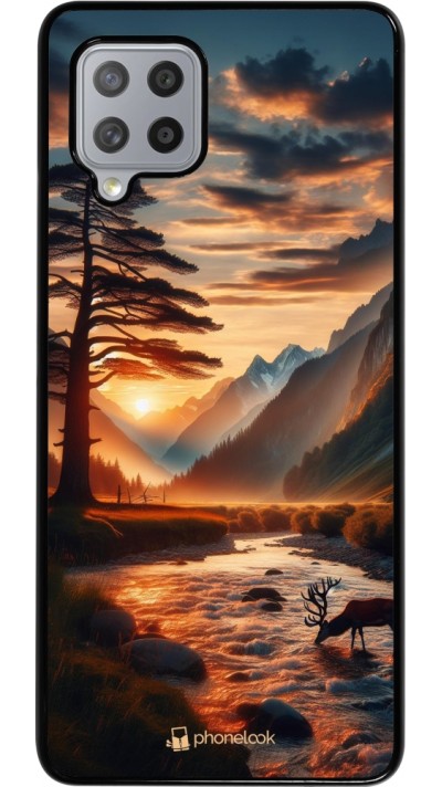 Coque Samsung Galaxy A42 5G - Valley Sunset Deer Tree