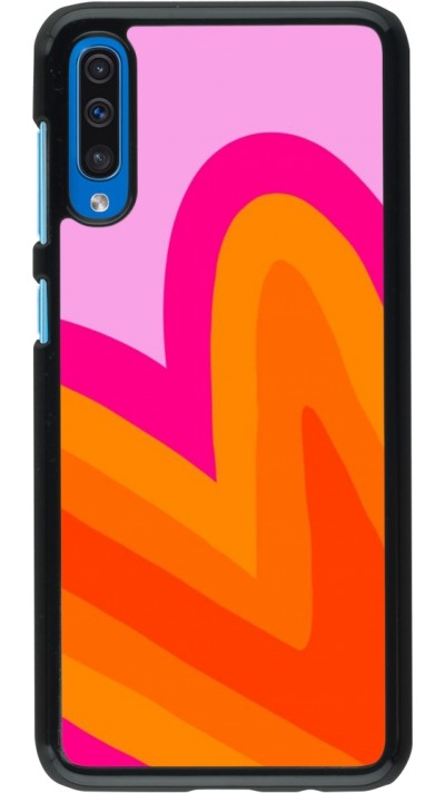 Coque Samsung Galaxy A50 - Valentine 2024 heart gradient