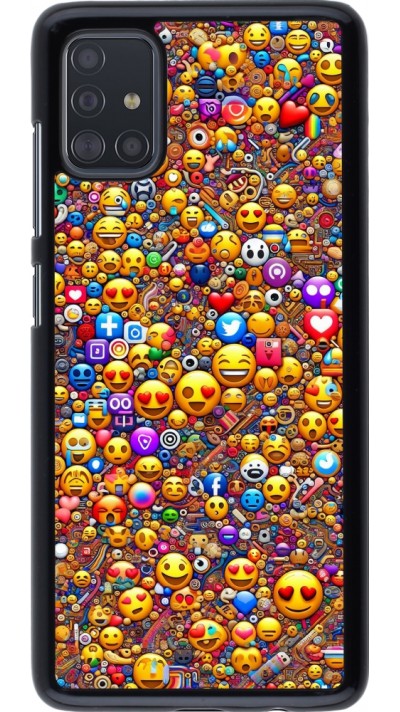 Samsung Galaxy A51 Case Hülle - Emoji gemischt
