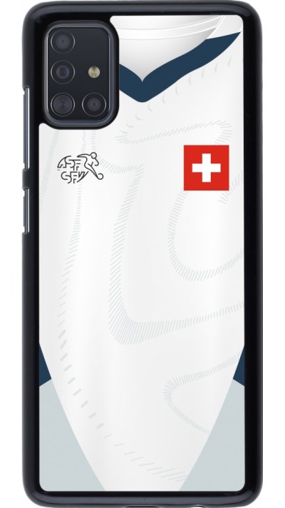Samsung Galaxy A51 Case Hülle - Schweiz Away personalisierbares Fussballtrikot
