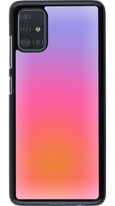 Coque Samsung Galaxy A51 - Orange Pink Blue Gradient