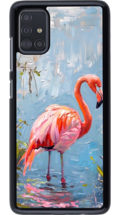 Coque Samsung Galaxy A51 - Paint Flamingo