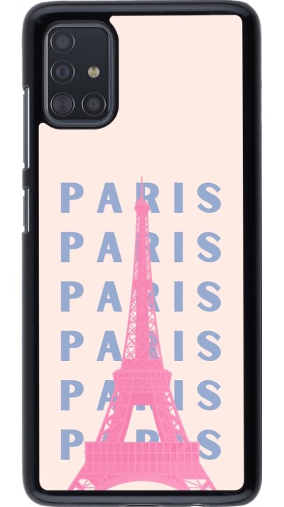 Coque Samsung Galaxy A51 - Paris Pink Print