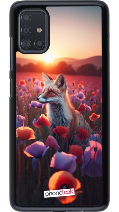 Coque Samsung Galaxy A51 - Renard pourpre au crépuscule