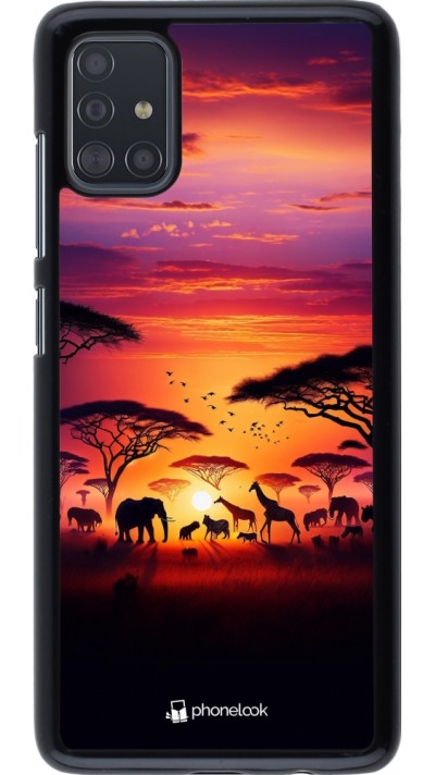 Coque Samsung Galaxy A51 - Safari sunset wildlife