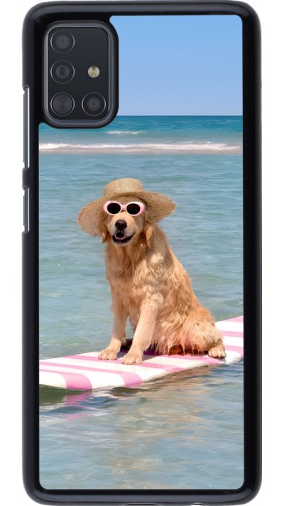 Coque Samsung Galaxy A51 - Summer Dog on Paddle