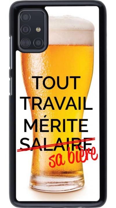 Coque Samsung Galaxy A51 - Tout travail mérite sa bière