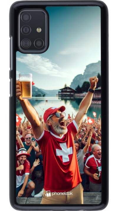 Samsung Galaxy A51 Case Hülle - Schweizer Sieg Fanzone Euro 2024