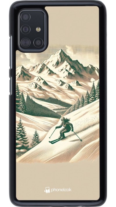 Coque Samsung Galaxy A51 - Vintage Ski Mountain