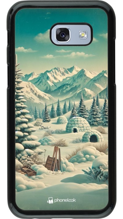 Coque Samsung Galaxy A5 (2017) - Vintage Snowy Mountain Igloo