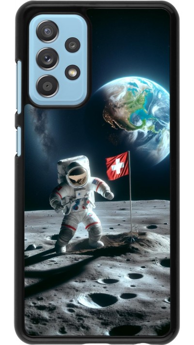 Samsung Galaxy A52 Case Hülle - Astro Schweiz auf dem Mond