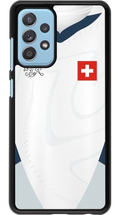 Samsung Galaxy A52 Case Hülle - Schweiz Away personalisierbares Fussballtrikot