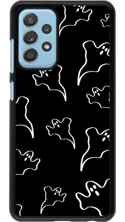 Samsung Galaxy A52 Case Hülle - Halloween 2024 black and white ghosts