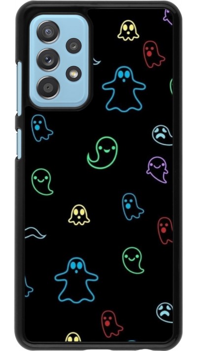 Samsung Galaxy A52 Case Hülle - Halloween 2024 colorful ghosts