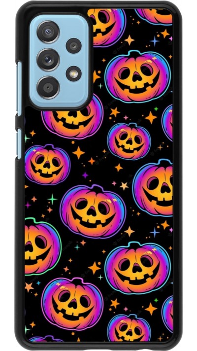 Samsung Galaxy A52 Case Hülle - Halloween 2024 rainbow pumpkins