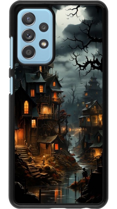 Samsung Galaxy A52 Case Hülle - Halloween 2024 scary town