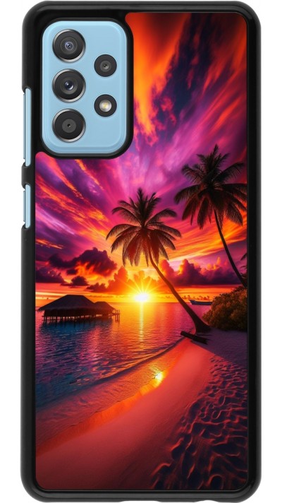 Samsung Galaxy A52 Case Hülle - Malediven Abenddämmerung Glückseligkeit