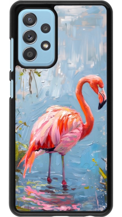 Samsung Galaxy A52 Case Hülle - Paint Flamingo