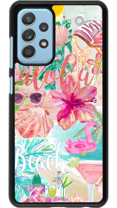 Samsung Galaxy A52 Case Hülle - Preppy Collage Aloha