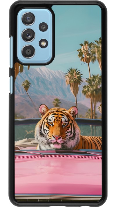 Samsung Galaxy A52 Case Hülle - Tiger Auto rosa