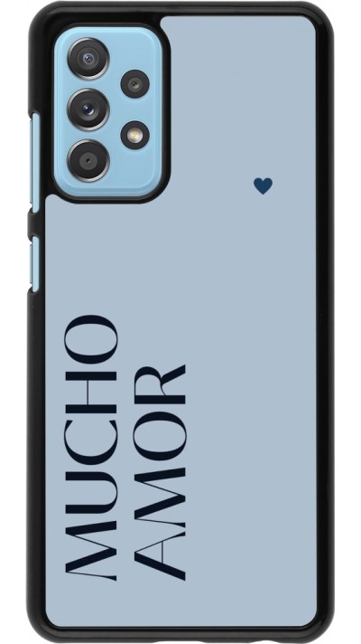 Samsung Galaxy A52 Case Hülle - Valentine 2024 mucho amor azul