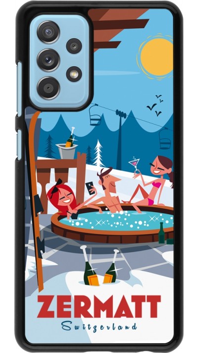 Samsung Galaxy A52 Case Hülle - Zermatt Mountain Jacuzzi