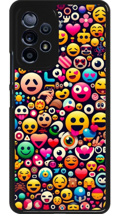Samsung Galaxy A53 5G Case Hülle - Emoji Mix Farbe