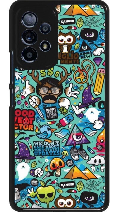 Samsung Galaxy A53 5G Case Hülle - Mixed Cartoons Turquoise