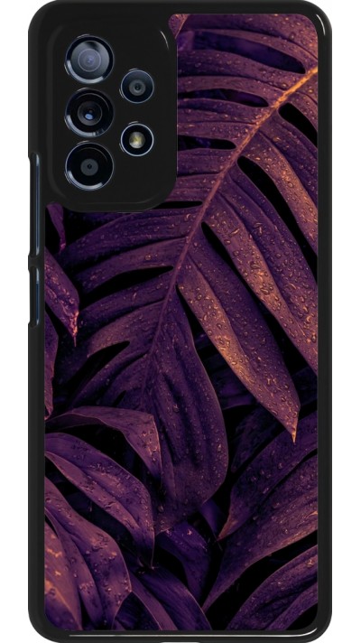 Samsung Galaxy A53 5G Case Hülle - Purple Light Leaves