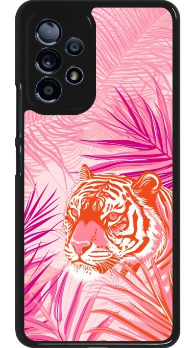 Samsung Galaxy A53 5G Case Hülle - Tiger Palmen rosa