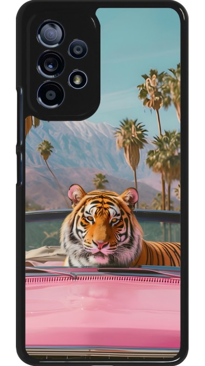 Samsung Galaxy A53 5G Case Hülle - Tiger Auto rosa