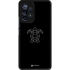 Samsung Galaxy A53 5G Case Hülle - Turtles lines on black