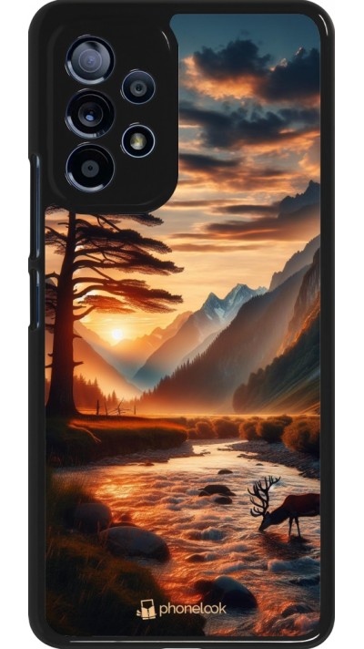 Coque Samsung Galaxy A53 5G - Valley Sunset Deer Tree