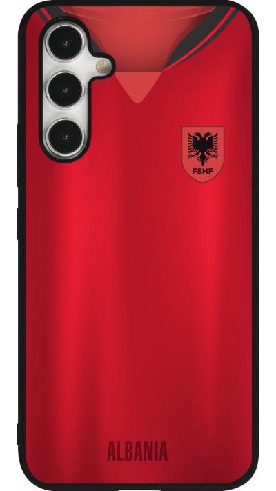 Samsung Galaxy A54 Case Hülle - Silikon schwarz Albanien personalisierbares Fussballtrikot
