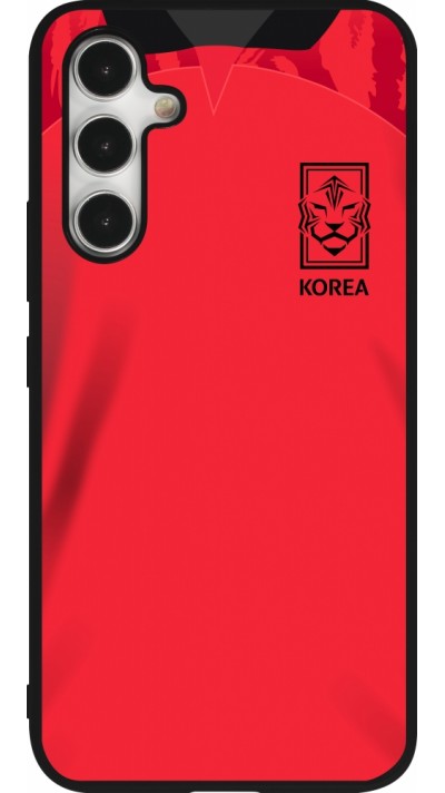 Samsung Galaxy A54 Case Hülle - Silikon schwarz Südkorea 2022 personalisierbares Fussballtrikot