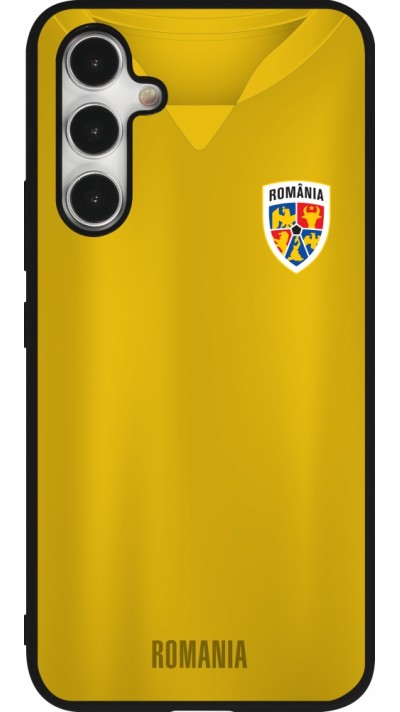 Samsung Galaxy A54 Case Hülle - Silikon schwarz Fussballtrikot Rumänien