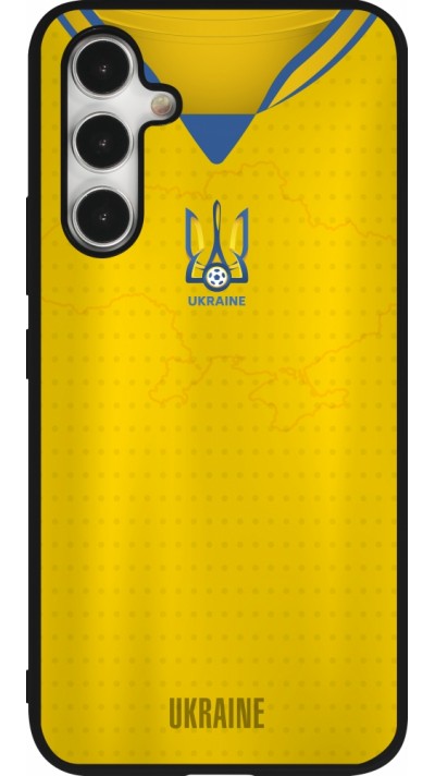 Samsung Galaxy A54 Case Hülle - Silikon schwarz Fussballtrikot Ukraine