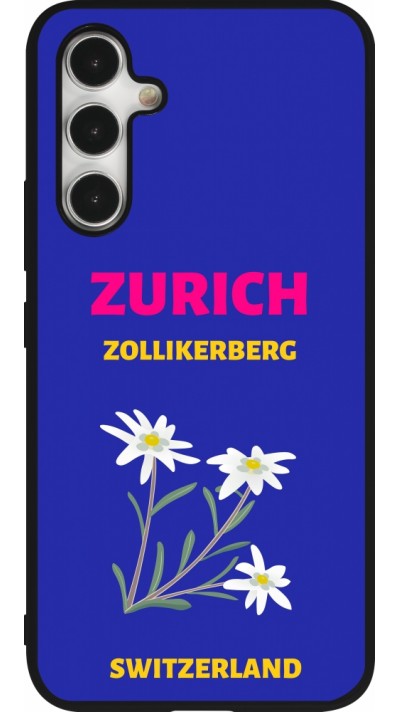 Samsung Galaxy A54 Case Hülle - Silikon schwarz Pop Summer Destination Zurich