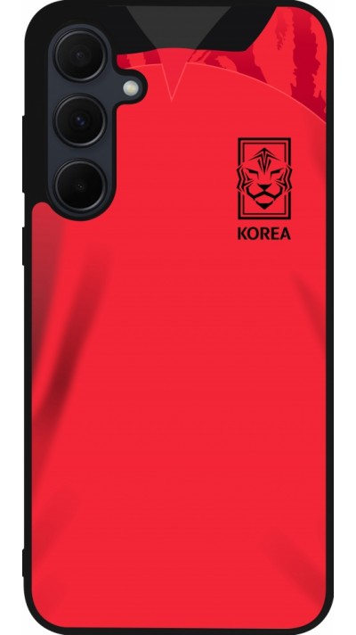 Samsung Galaxy A55 5G Case Hülle - Silikon schwarz Südkorea 2022 personalisierbares Fussballtrikot