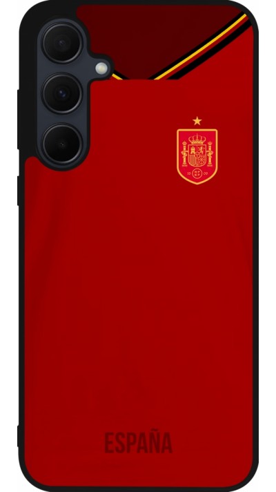 Samsung Galaxy A55 5G Case Hülle - Silikon schwarz Spanien 2022 personalisierbares Fußballtrikot