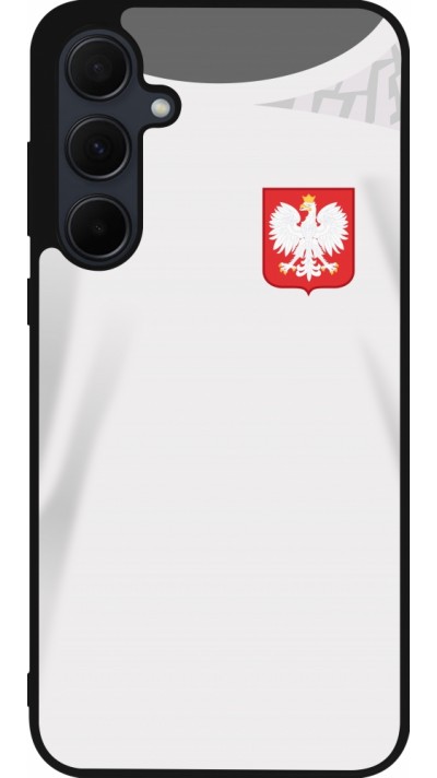 Samsung Galaxy A55 5G Case Hülle - Silikon schwarz Polen 2022 personalisierbares Fussballtrikot