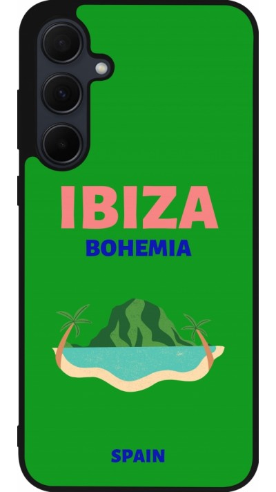 Samsung Galaxy A55 5G Case Hülle - Silikon schwarz Pop Summer Destination Ibiza