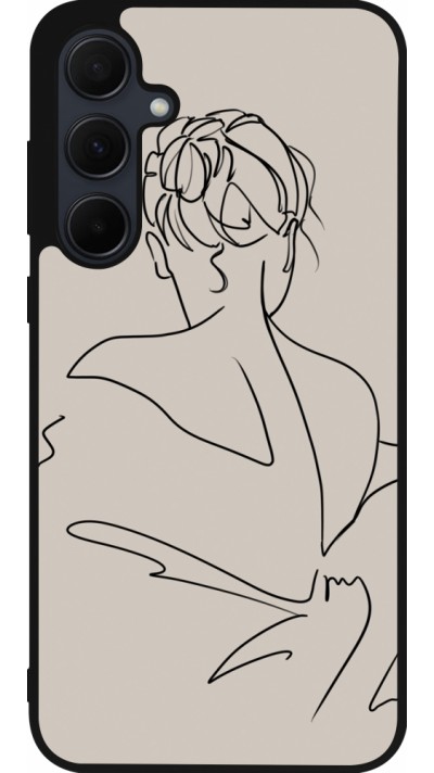 Samsung Galaxy A55 5G Case Hülle - Silikon schwarz Salnikova 05