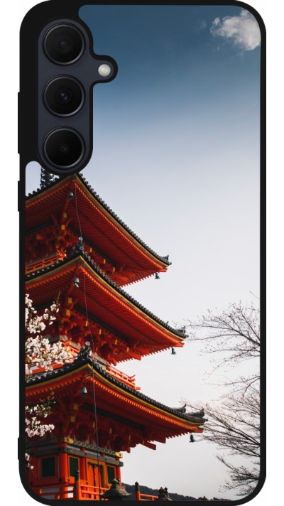 Coque Samsung Galaxy A55 5G - Silicone rigide noir Spring 23 Japan