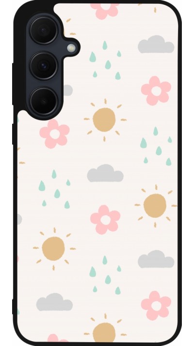 Samsung Galaxy A55 5G Case Hülle - Silikon schwarz Spring 23 weather